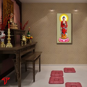 Tranh phật vàng a di đà